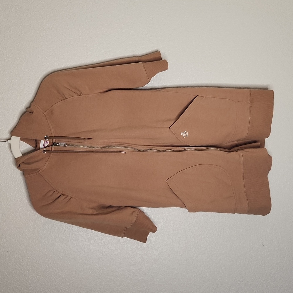 Original Penguin short sleeve zip up sweatshirt, size medium